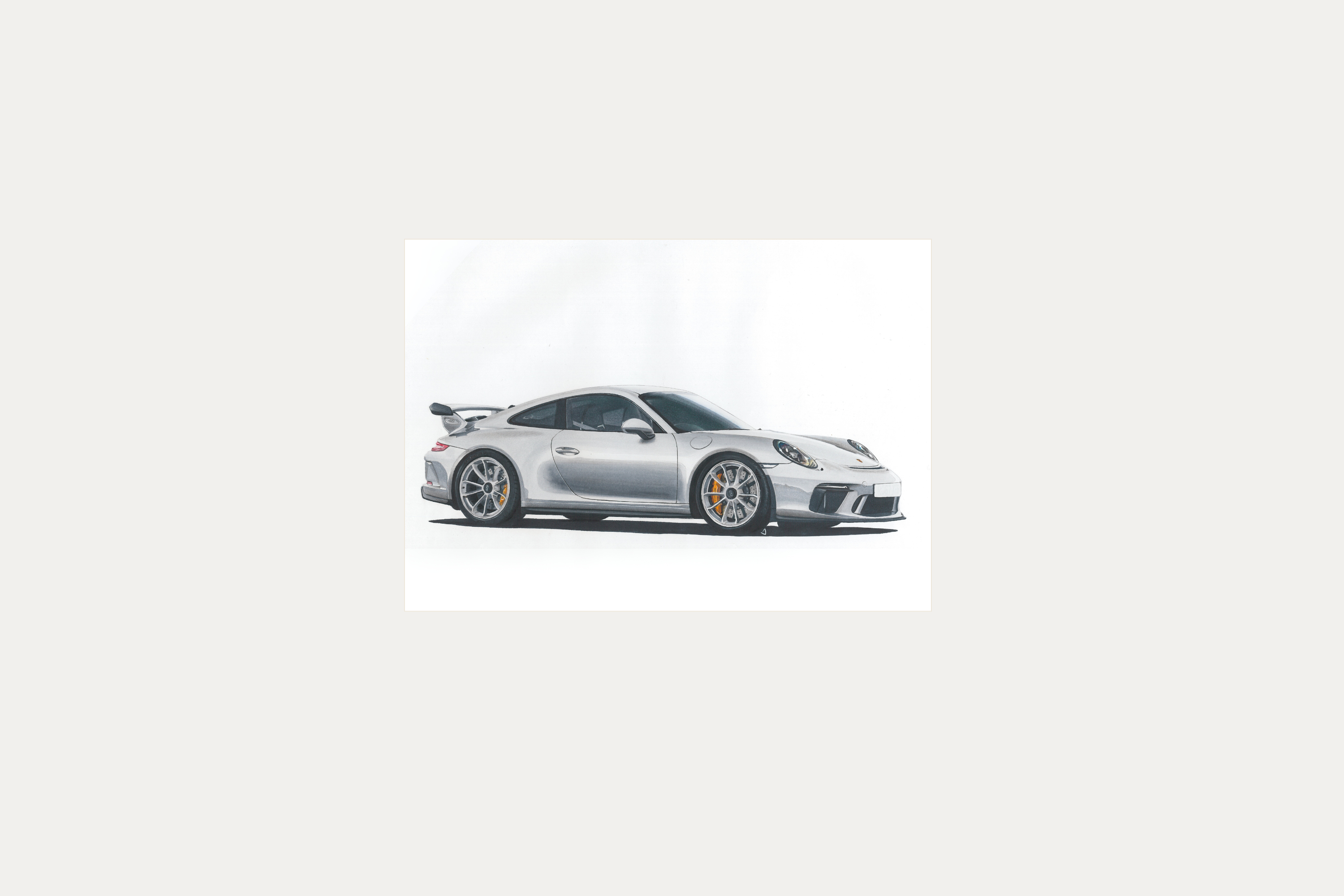Porsche 911 GT3 illustration print