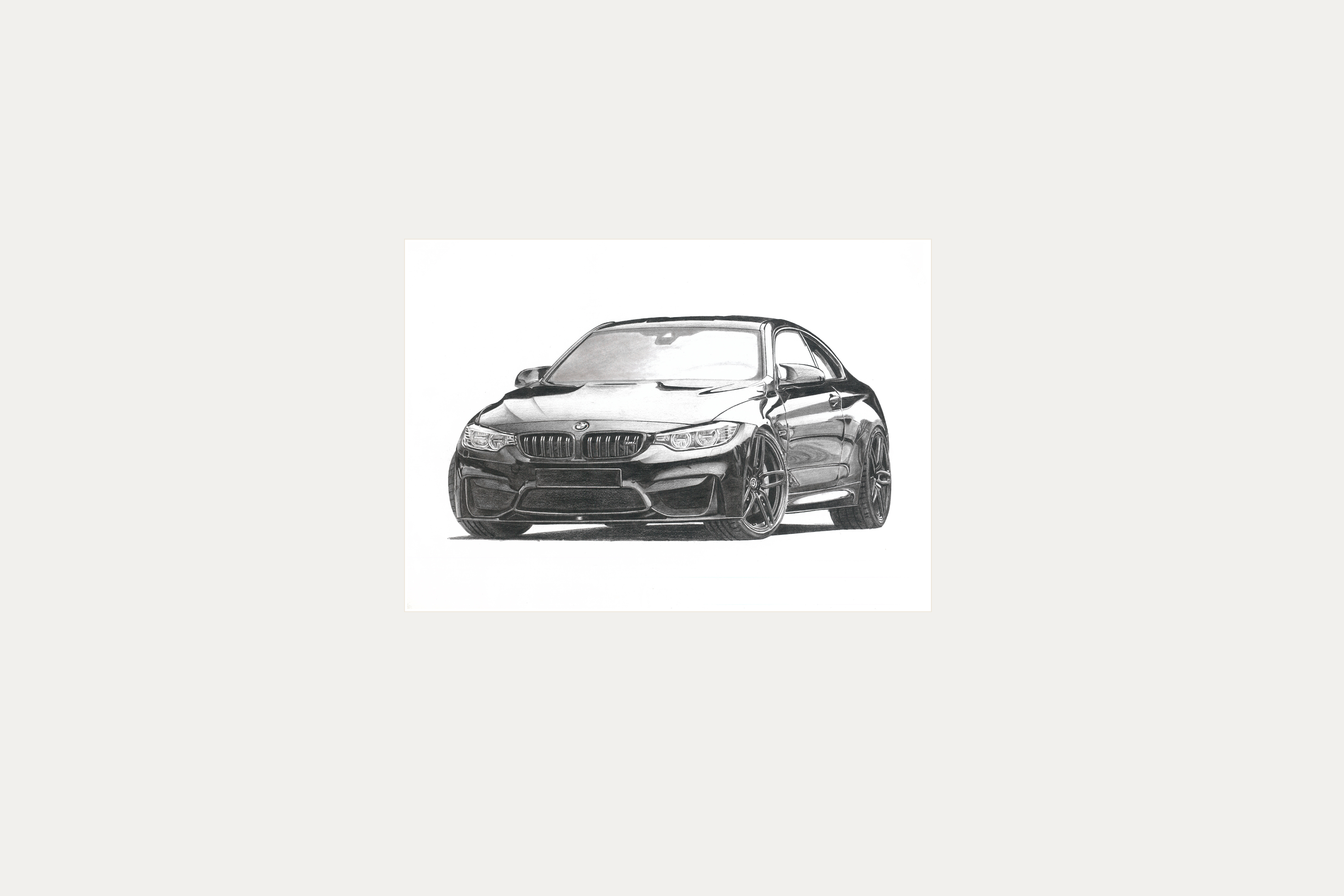 BMW M4 illustration print